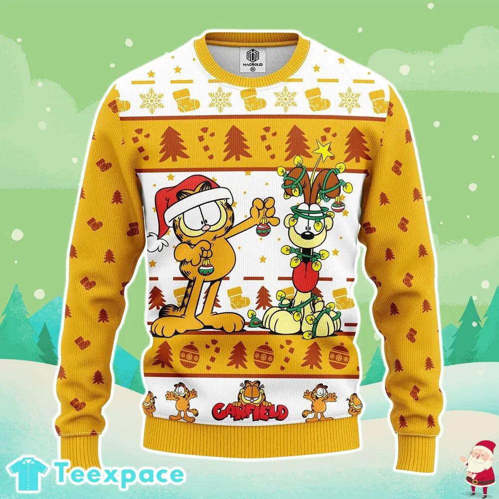 Disney Garfield Ugly Christmas Sweater 2