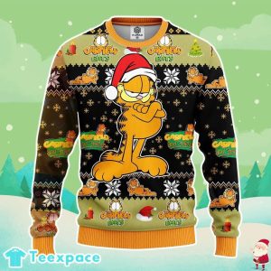 Disney Santa Garfield Ugly Sweater