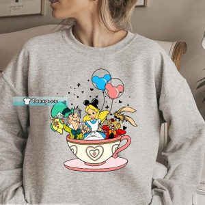 Grey Alice In Wonderland Sweatshirt 4