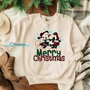 Mickey And Minnie Christmas Sweatshirt 1