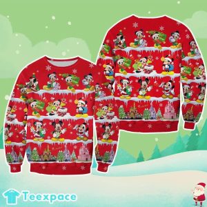 Mickey Mouse And Friends Merry Christmas Sweater