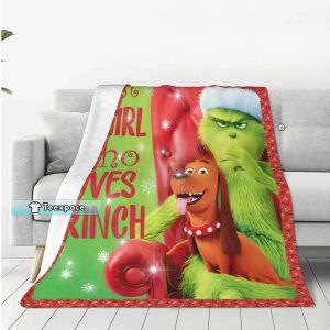 The Grinch Christmas Blanket