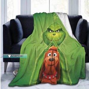 The Grinch Hooded Blanket