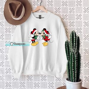 White Minnie And Mickey Sweatshirt 2