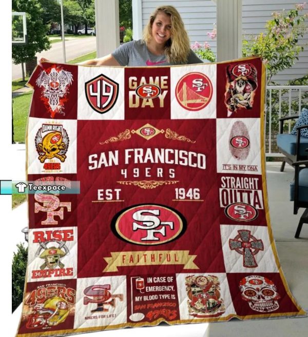 49ers Faithful Blanket 49ers Gift For Dad
