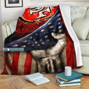 49ers Fleece Blanket Gift For 49ers Die Hard Fans 3