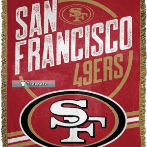 49ers Sherpa Woven Blanket 49ers Gifts For Him