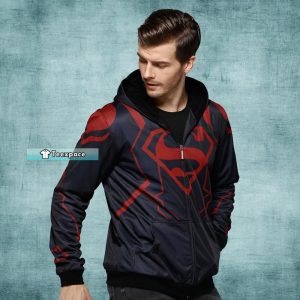 Black And Red Superman Hoodie Superman Gift For Him