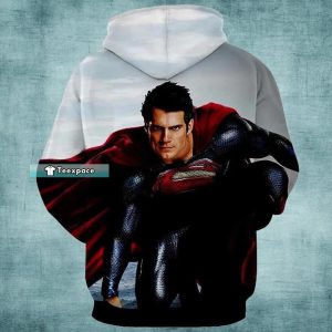 Black And White Superman Hoodie Cool Superman Gift