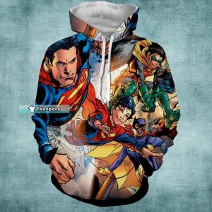 Comic Justice League Superman Powerful Hoodie Superman Gift
