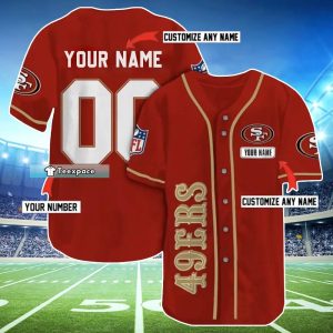 Custom Name Number 49ers Baseball Jersey