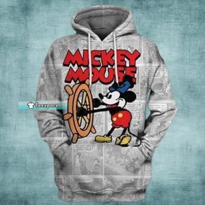 Grey Mickey Mouse Hoodie Mickey Gift