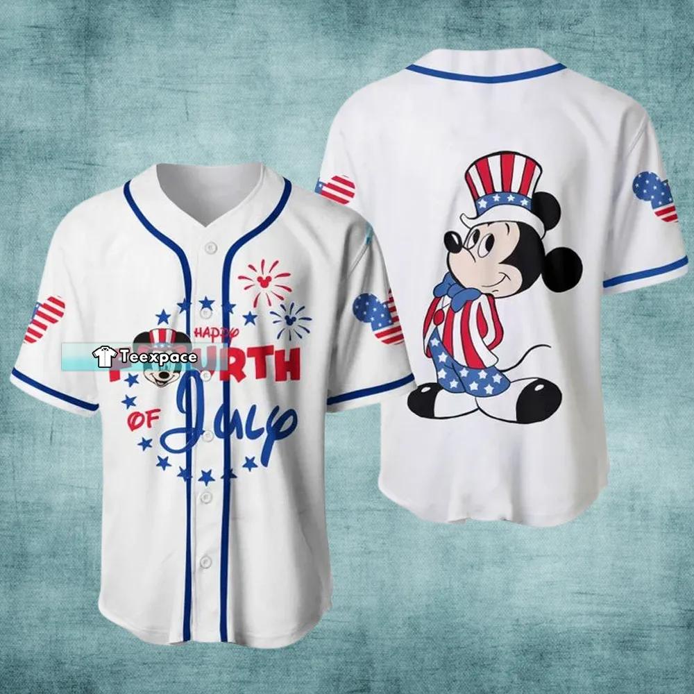 Happy 4th Of July Mickey Mouse Baseball Jersey Mickey Gift 1