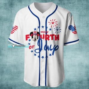 Happy 4th Of July Mickey Mouse Baseball Jersey Mickey Gift 2