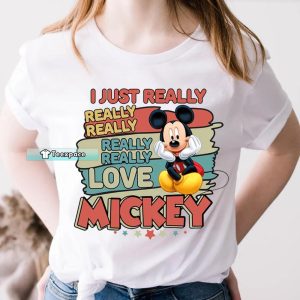 I Love Mickey T shirt Mickey Mouse Gift For Women