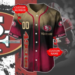 Metallica 49ers Custom Name Number Baseball Jersey