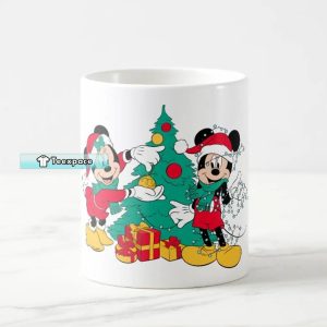 Mickey And Minnie Christmas Mug 3
