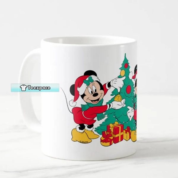 Mickey And Minnie Christmas Mug