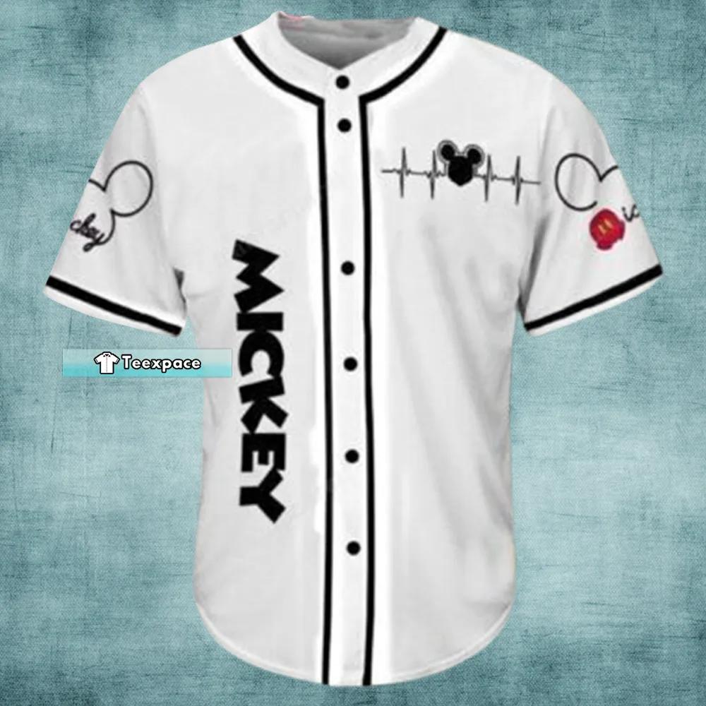 Mickey Cowboy White Baseball Jersey Gift For Baseball Lovers 2