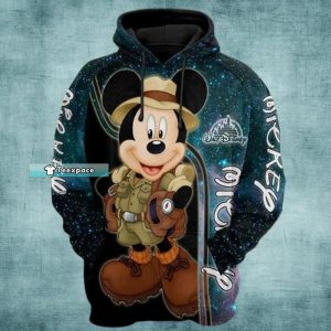 Mickey Mouse Explorer Hoodie Mickey Mouse Gift