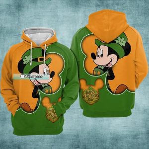 Mickey Mouse Hoodie Happy St Patrick_s Day Gift