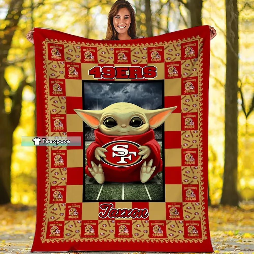 San Francisco 49ers T-Shirt Baby Yoda 49ers Gift - Personalized