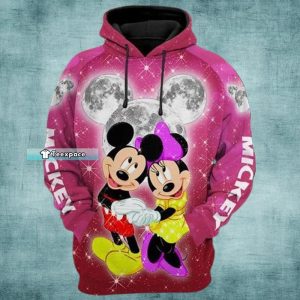 Pink Mickey Mouse Hoodie Mickey And Minnie Gift