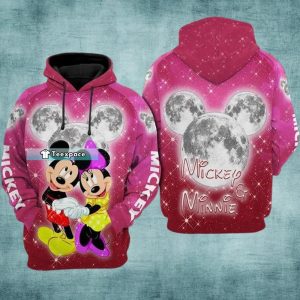 Pink Mickey Mouse Hoodie Mickey And Minnie Gift