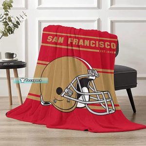 San Francisco 49ers Sherpa Blanket 49ers Gift 1