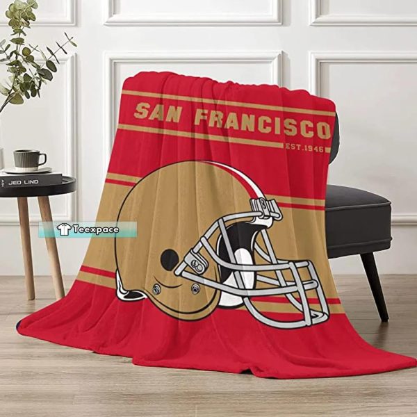 San Francisco 49ers Sherpa Blanket 49ers Gift