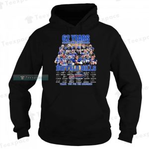 1960-2022 62 Years Thank You For The Memories Bills Shirt