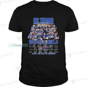 1960-2022 62 Years Thank You For The Memories Bills Shirt