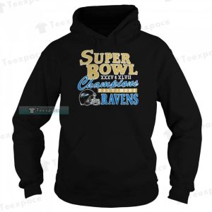2 Time Super Bowl Champions Baltimore Ravens Shirt