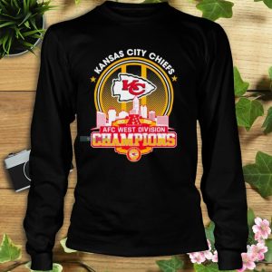 2022 AFC West Division Champions Matchup Skyline Chiefs Long Sleeve Shirt
