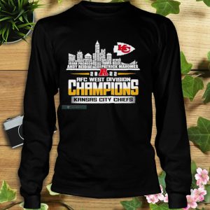 2022 AFC West Division Champions Players Name Skyline Chiefs Long Sleeve Shirt