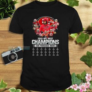 2022 NFC West Champions 1970-2022 Signatures 49ers Shirt