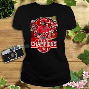 2022 NFC West Champions Signatures 49ers Womens T shirt 2