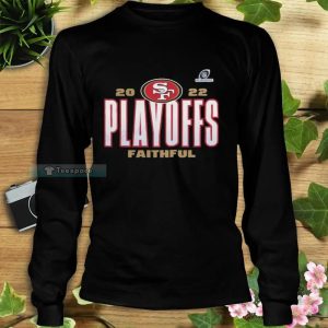 2022 Playoff Faithful San Francisco 49ers Long Sleeve Shirt 3