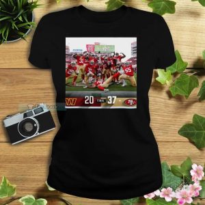 37 20 Washington Commanders NFL 2022 49ers Womens T shirt 2