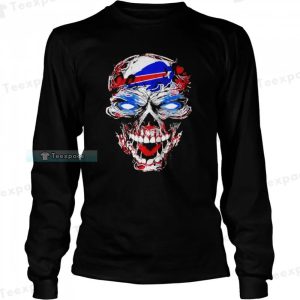 48 Skull Buffalo Bills Long Sleeve Shirt