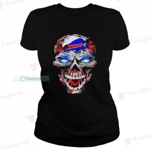 48 Skull Buffalo Bills T Shirt Womens