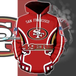 49ers Red Hoodie 49ers Gift Idea