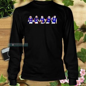 5 Players Buffalo Bills Long Sleeve Shirt