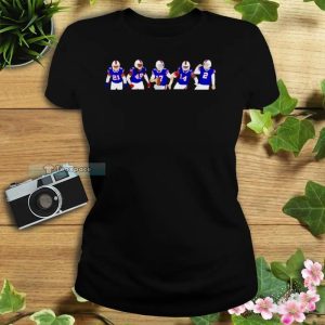 5 Players Buffalo Bills T Shirt Womens
