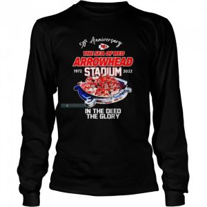 50th Anniversary The Sea Of Red Arrowhead Stadium Chiefs Long Sleeve Shirt