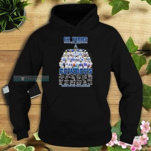 62 Year 1960 2022 Thank You For The Memories Signatures Cowboys Hoodie 4