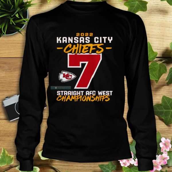 7 Straight AFC West Championship Kansas City Chiefs Shirt