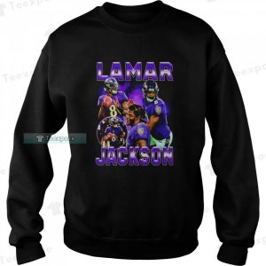 8 Lamar Jackson Ravens Sweatshirt 4