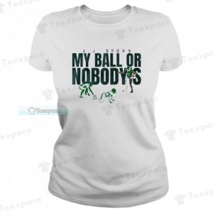 AJ Brown My Ball Or Nobodys Eagles Womens T shirt 2