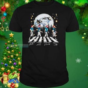 Abbey Road Christmas Signatures Philadelphia Eagles Shirt
